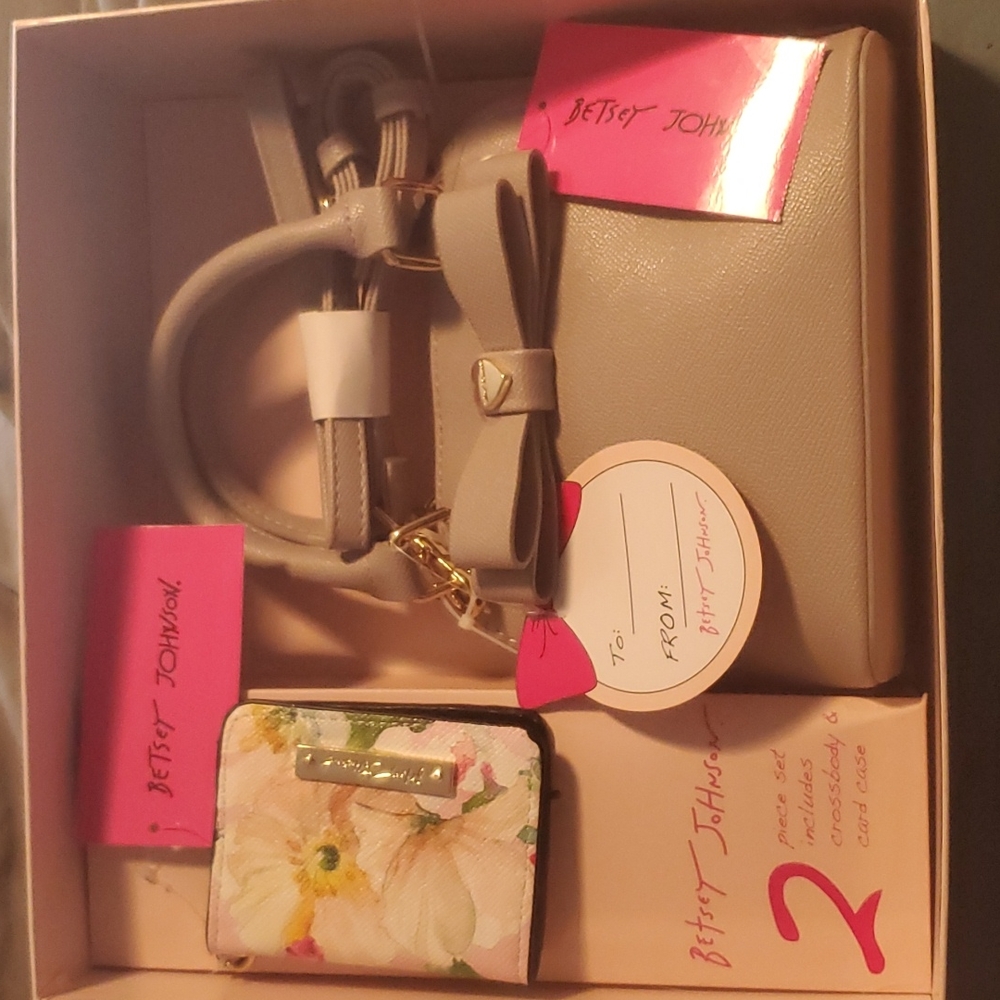Betsey Johnson Crossbody & Card Case